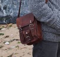 sacoche cuir vintage