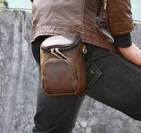 sac ceinture cuir