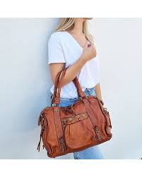 sac a main cuir marron