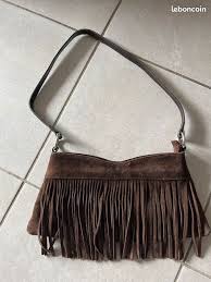 sac a main cuir marron