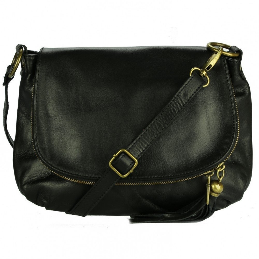 sac bandoulière cuir femme soldes