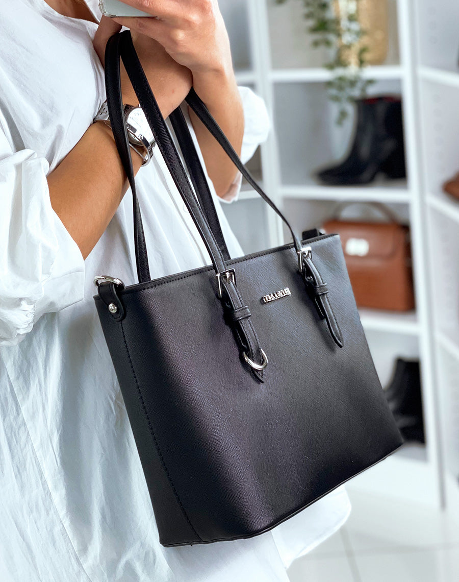 sac à main cuir noir