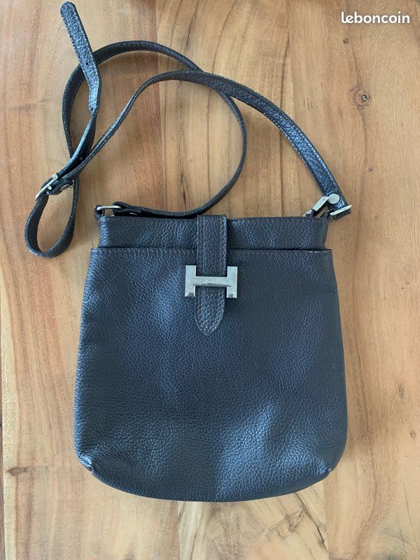 sac cuir grainé